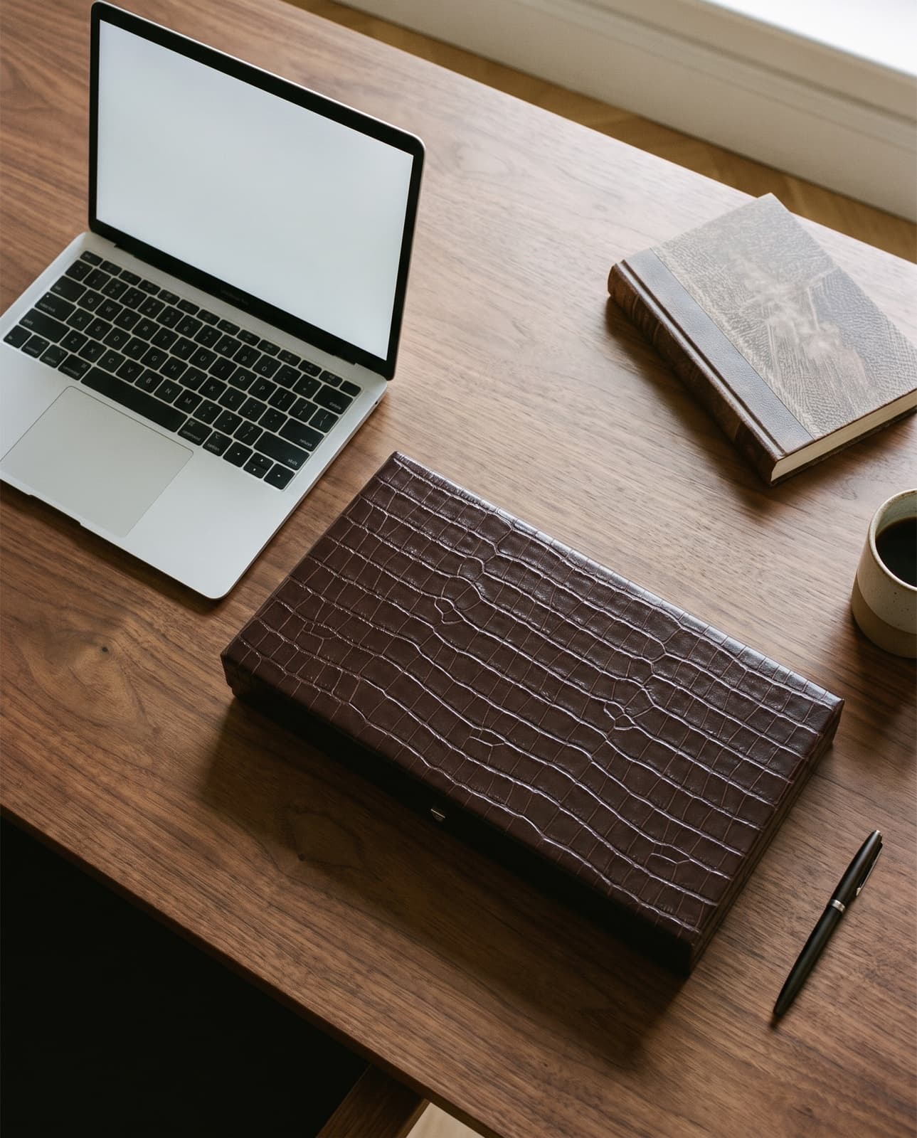 The Heirloom Board open on a coffee table, shown at room scale